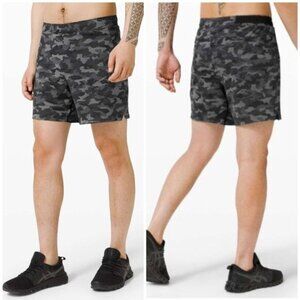 Lululemon Surge Short 6" Variegated Mesh Camo Black